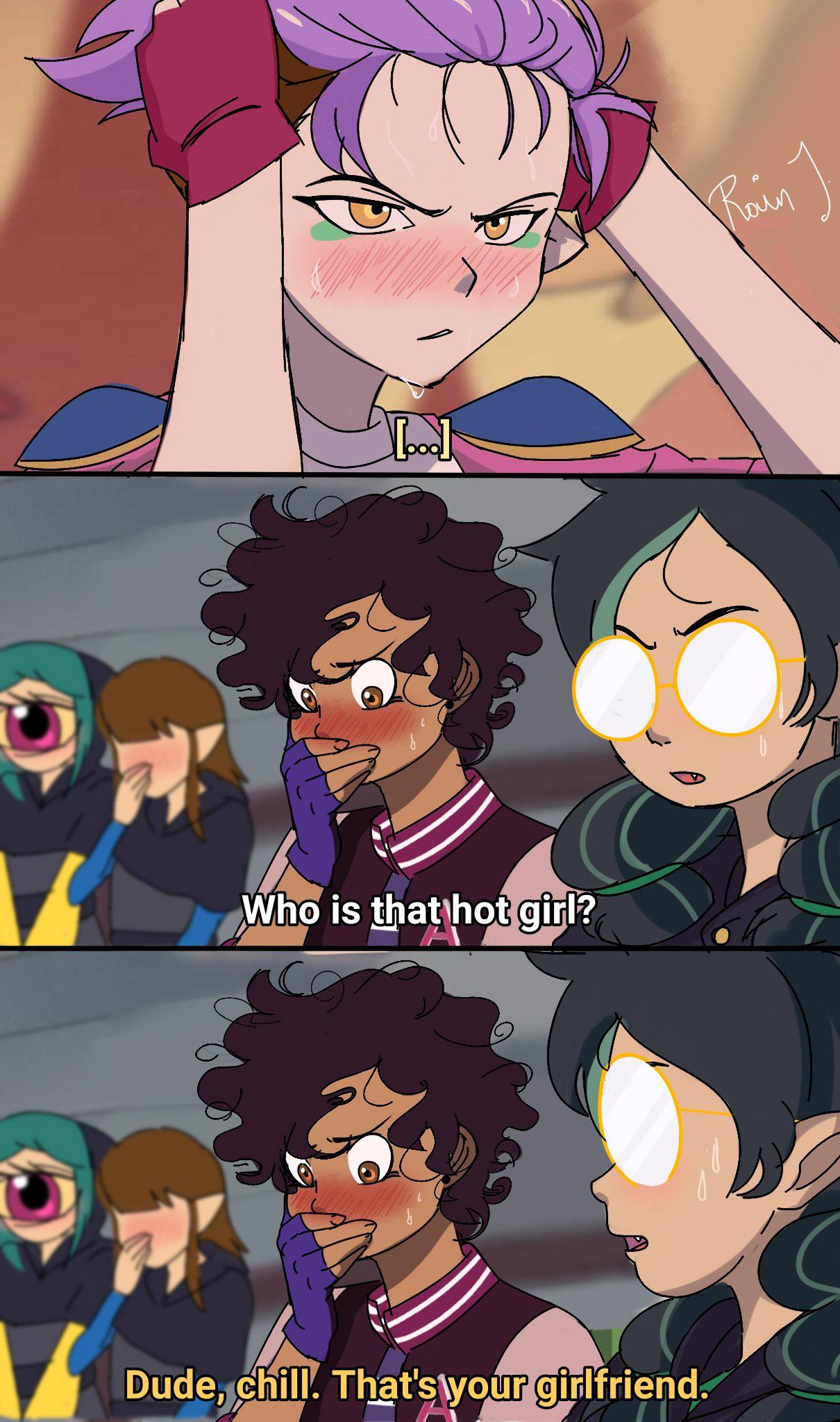 Dude, chill. That's your girlfriend. Blank Meme Template