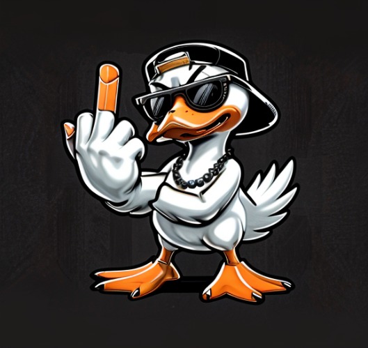 middle finger duck | image tagged in middle finger duck | made w/ Imgflip meme maker