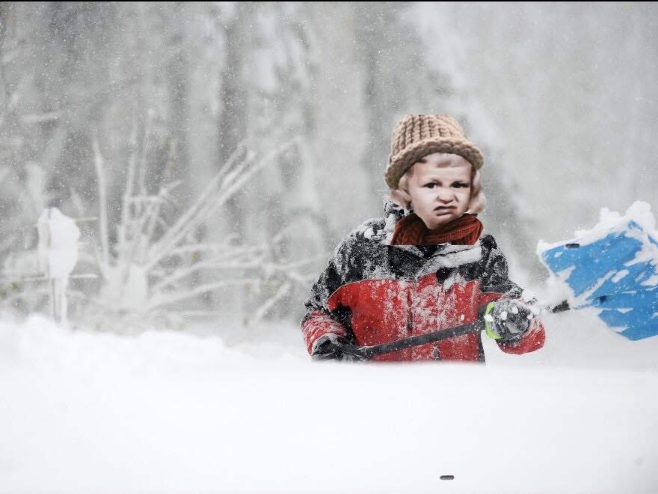 Snow removal Blank Meme Template