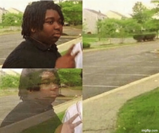 black kid disappearing | image tagged in black kid disappearing | made w/ Imgflip meme maker