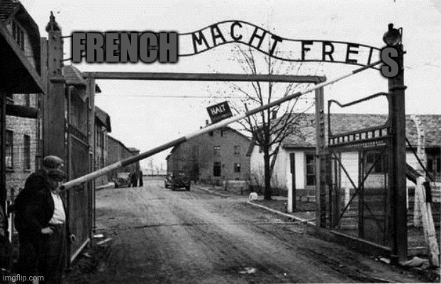 Auschwitz concentration camp blank | S; FRENCH | image tagged in auschwitz concentration camp blank | made w/ Imgflip meme maker