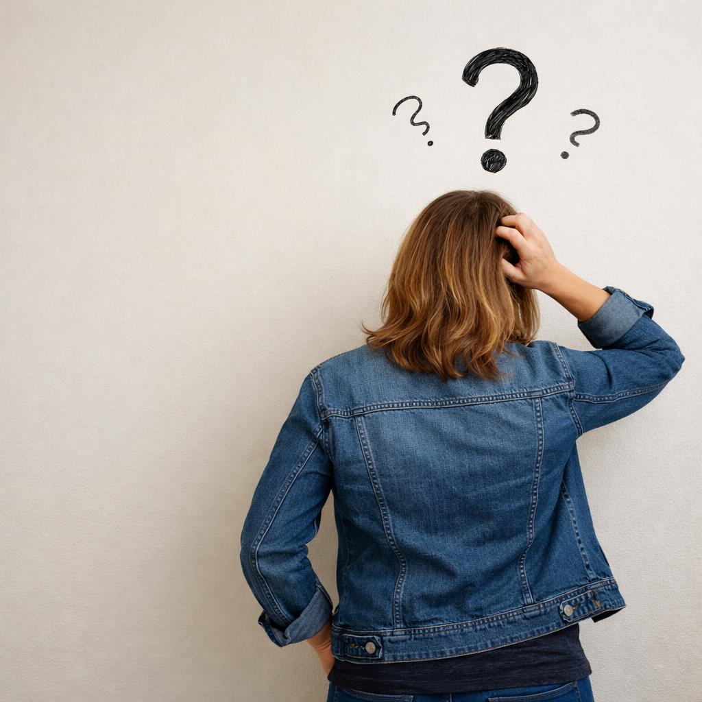 A woman looking at a blank wall confused Blank Meme Template