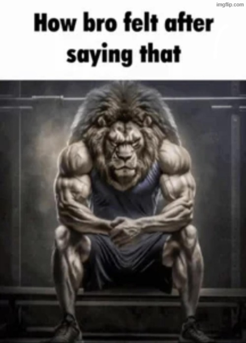 how bro felt after saying that | image tagged in how bro felt after saying that | made w/ Imgflip meme maker