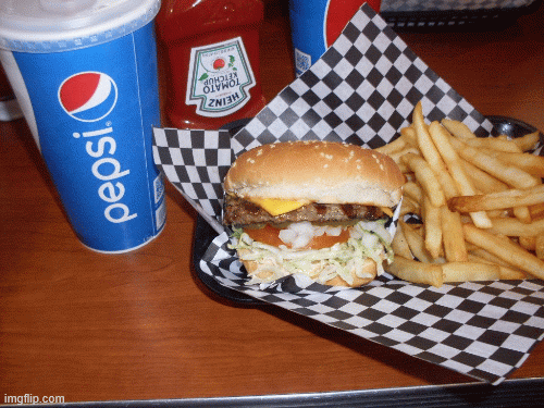 burgers and cupcakes | image tagged in gifs | made w/ Imgflip images-to-gif maker