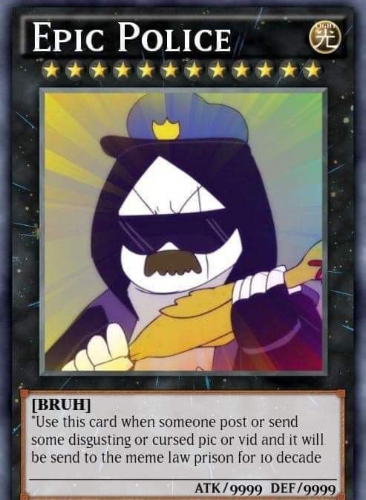 Epic police Blank Meme Template