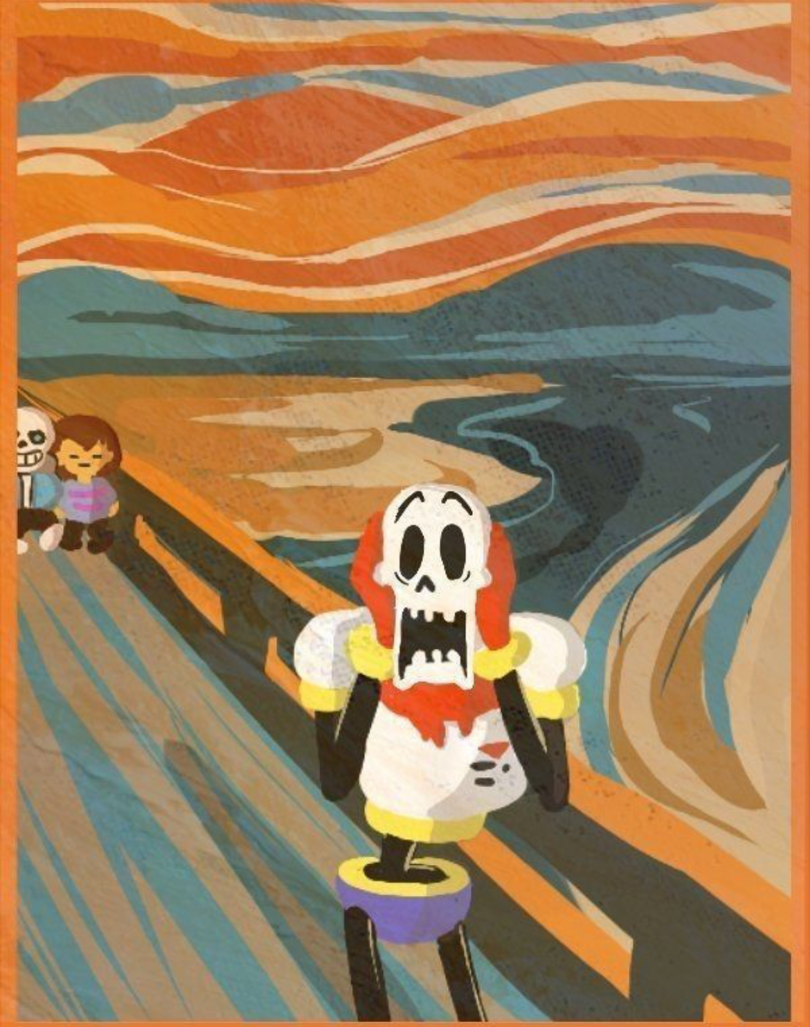 The scream of pasta Blank Meme Template