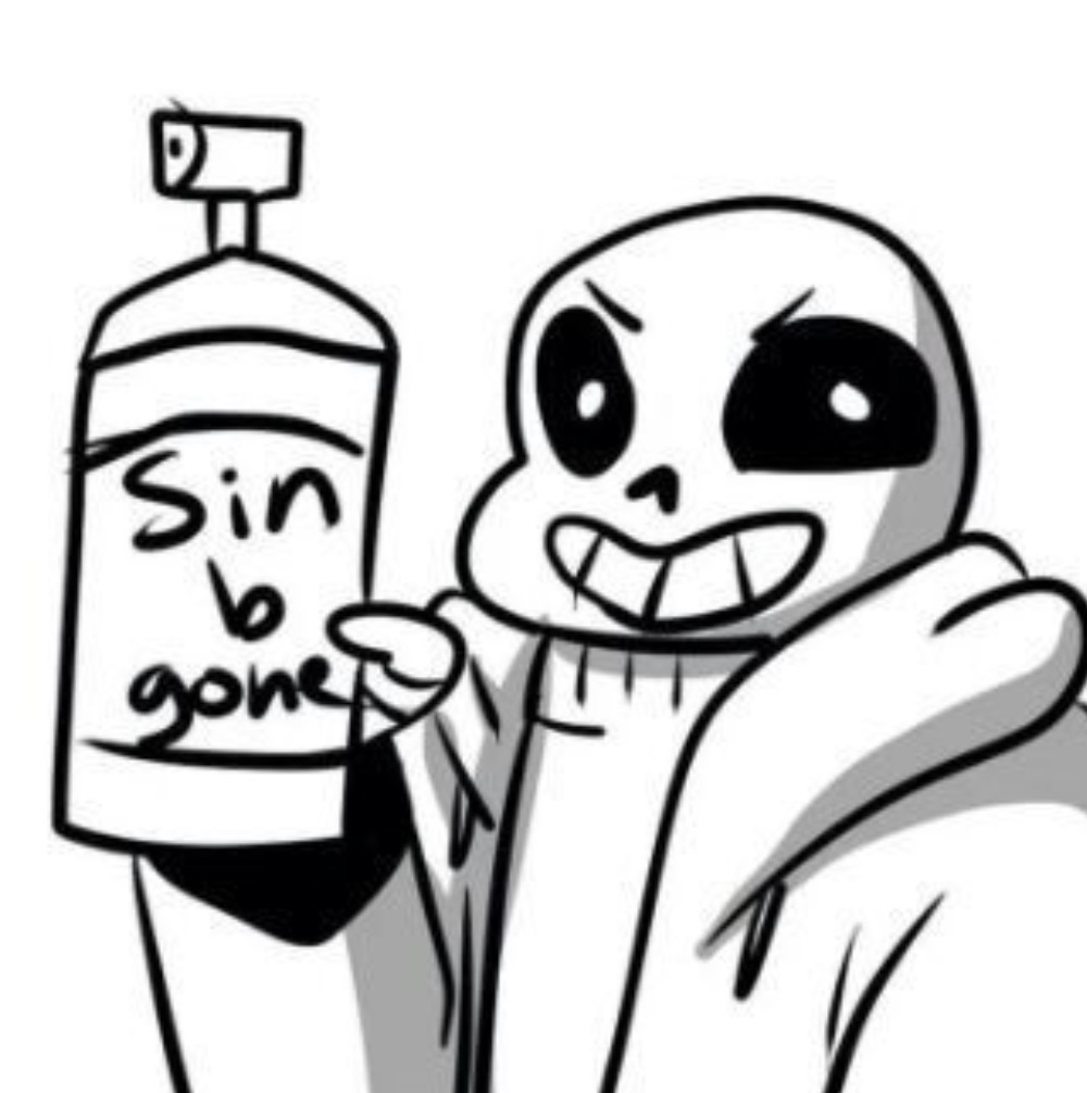 sin be gone Blank Meme Template