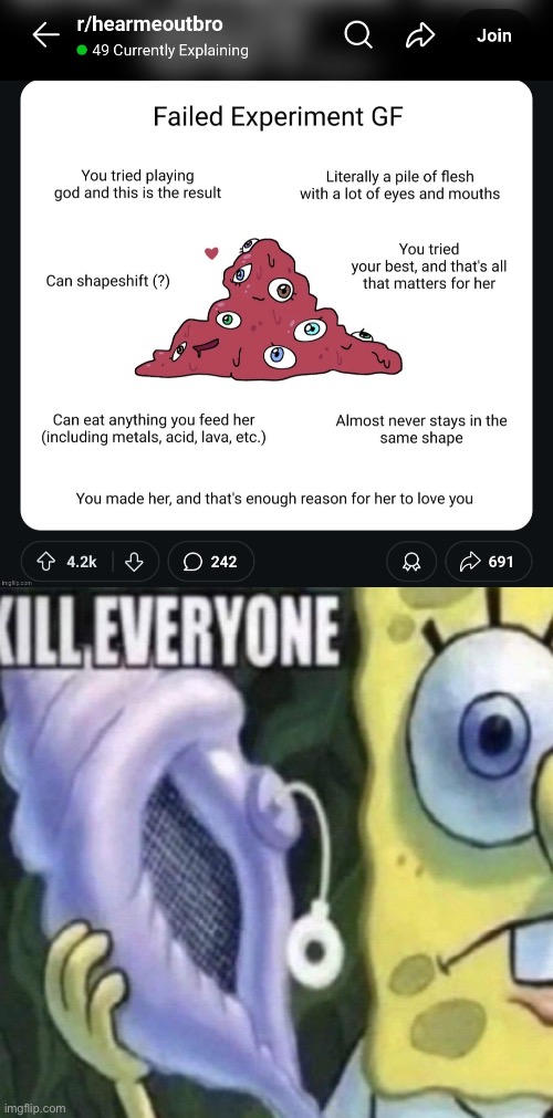 image tagged in spongebob kill everyone | made w/ Imgflip meme maker