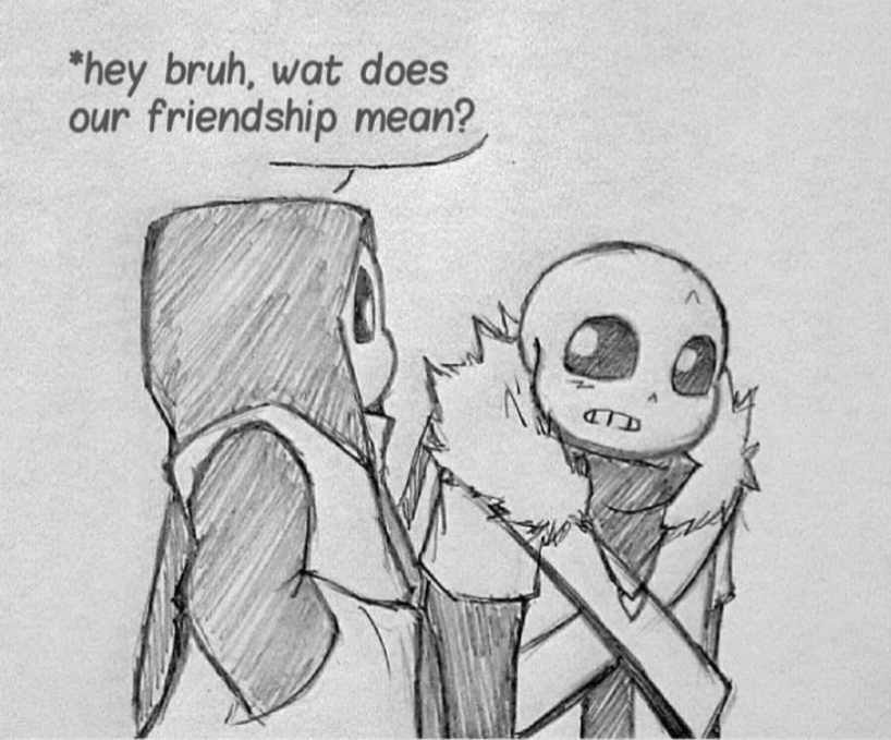 Epic! sans friendship Blank Meme Template