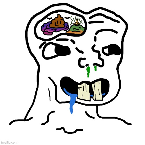 Brainlet Wojak | image tagged in brainlet wojak,wojak,brainlet | made w/ Imgflip meme maker