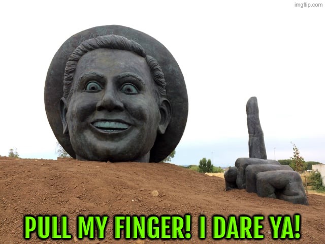 Unnerving Face Daring You | PULL MY FINGER! I DARE YA! | image tagged in cursed images,what a terrible day to have eyes,pull my finger,i dare you,excuse me wtf,creepy smile | made w/ Imgflip meme maker
