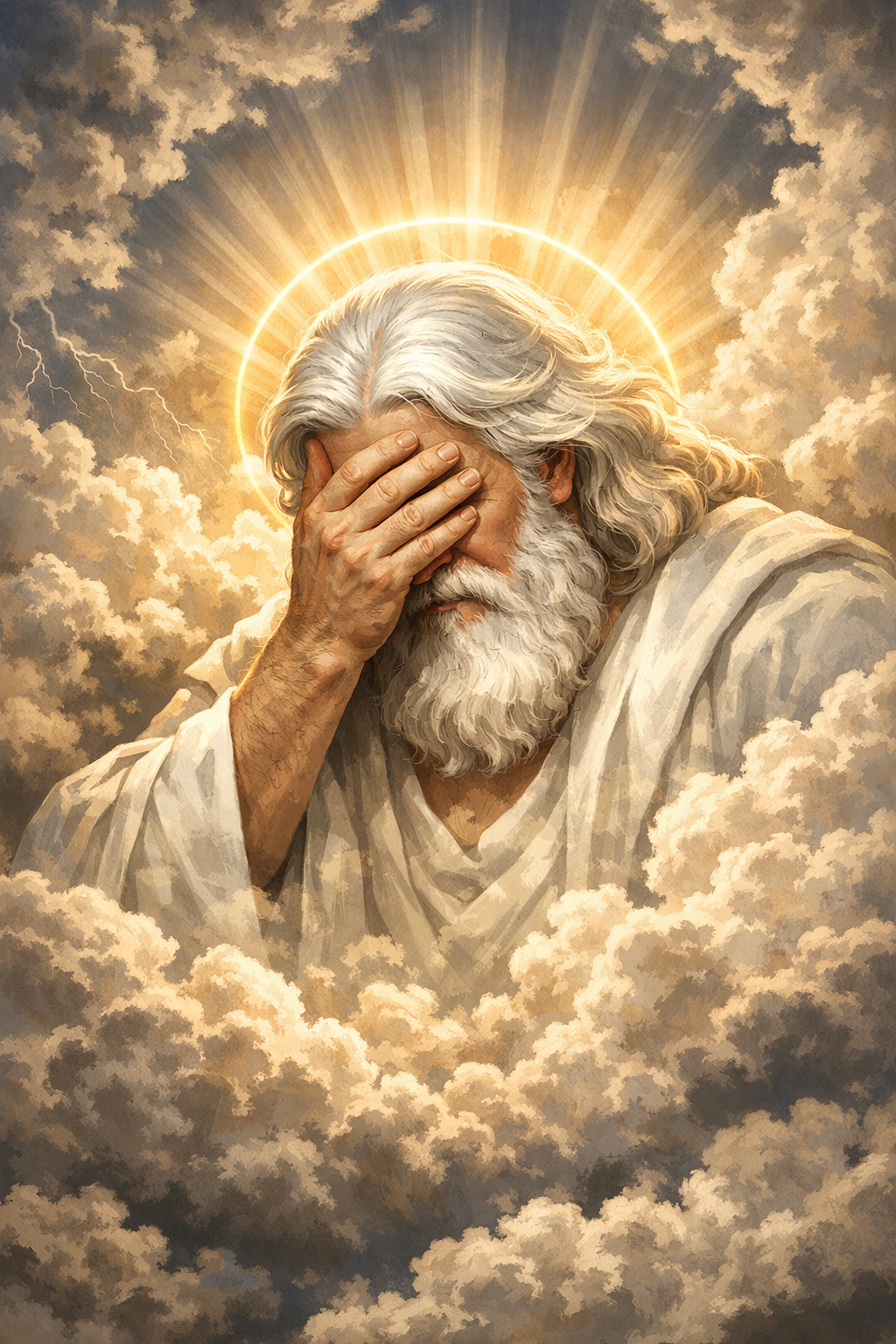 God (Facepalm) Blank Meme Template