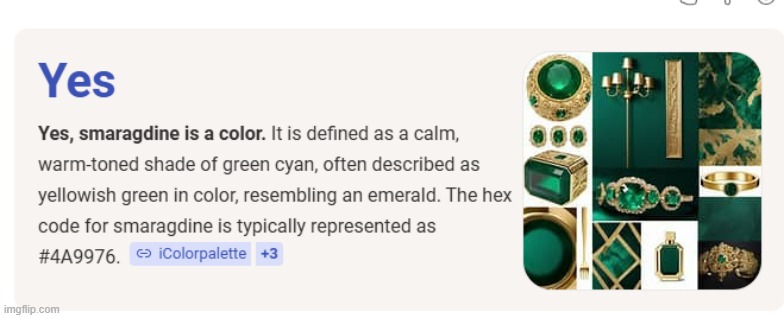 smaragdine my beloved | image tagged in what | made w/ Imgflip meme maker