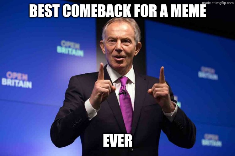 Comeback | BEST COMEBACK FOR A MEME EVER | image tagged in comeback | made w/ Imgflip meme maker