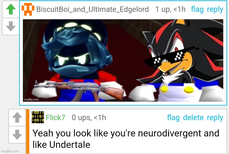 image tagged in comments,undertale,murder drones,neurodivergent,so true,shadow the hedgehog | made w/ Imgflip meme maker