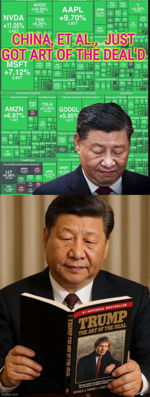 China et al., got Art of the Deal'd | CHINA, ET AL.,  JUST GOT ART OF THE DEAL'D | image tagged in china,trump,greenland,russia,european union,national security | made w/ Imgflip meme maker