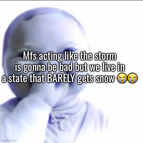 say you swear | Mfs acting like the storm is gonna be bad but we live in a state that BARELY gets snow 😭😭 | image tagged in say you swear | made w/ Imgflip meme maker