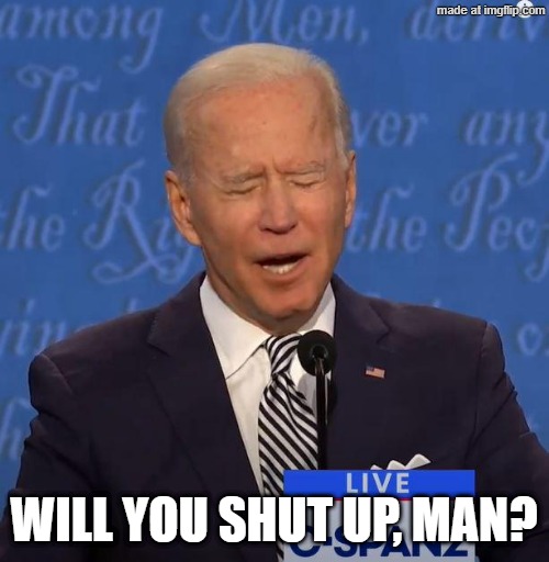 Will You Shut Up Man? | WILL YOU SHUT UP, MAN? | image tagged in will you shut up man | made w/ Imgflip meme maker