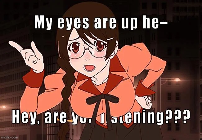 image tagged in monogatari series,himekawa | made w/ Imgflip meme maker