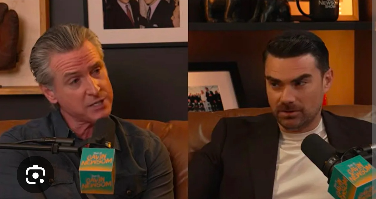 Ben Shapiro and Gavin newsom Blank Meme Template