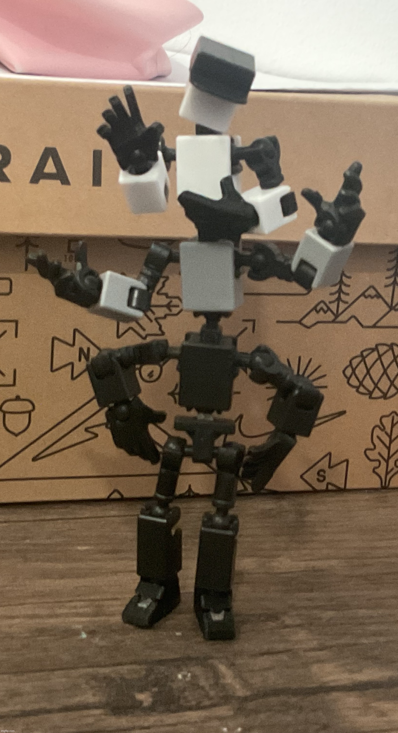 Kitbashing the trio…is weird (First photo is called “The Totem”) (more photos in the comments) | image tagged in shiro,kuro,flint | made w/ Imgflip meme maker