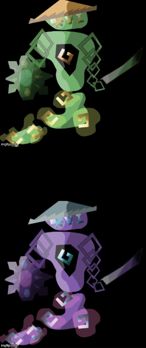 Bit off track due to well life so gonna a old one with Hyper Mega Qarofan Golurk | image tagged in black bar | made w/ Imgflip meme maker