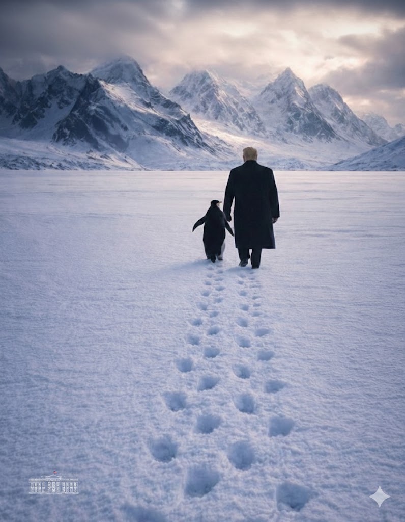 Penguin and President Blank Meme Template