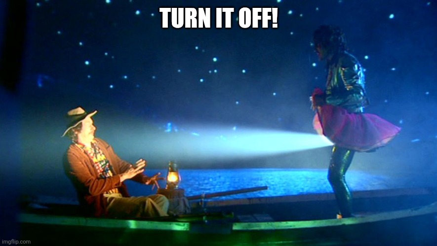 Old Gregg mangina  | TURN IT OFF! | image tagged in old gregg mangina | made w/ Imgflip meme maker