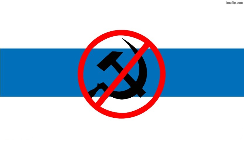 the real russian flag (white-blue-white russian anti war flag) | made w/ Imgflip meme maker