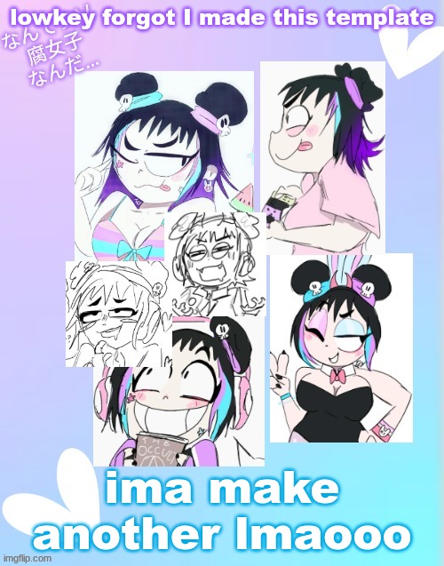 Mimi Afterlife Hustle | lowkey forgot I made this template; ima make another lmaooo | image tagged in mimi afterlife hustle | made w/ Imgflip meme maker