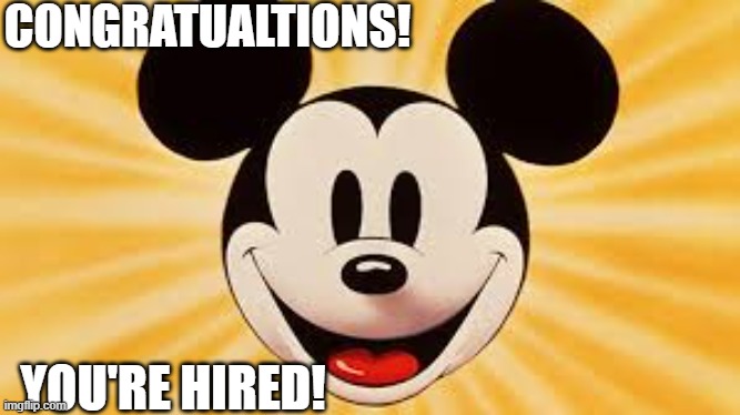 CONGRATUALTIONS! YOU'RE HIRED! | made w/ Imgflip meme maker
