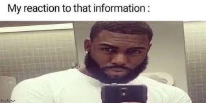 My reaction to that information | image tagged in my reaction to that information | made w/ Imgflip meme maker