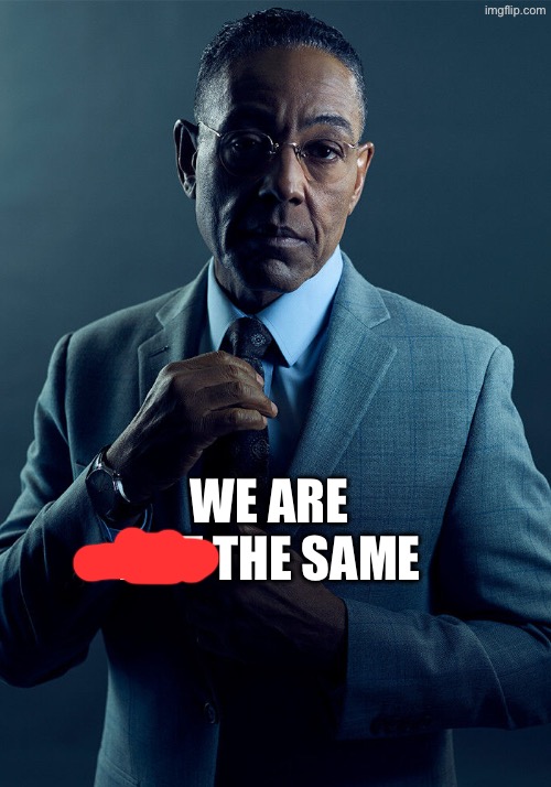 WE ARE NOT THE SAME | image tagged in gus fring we are not the same | made w/ Imgflip meme maker