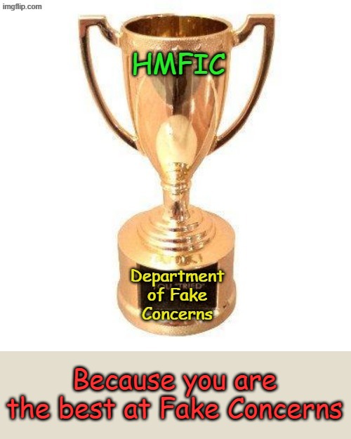 Because you are the best at Fake Concerns | made w/ Imgflip meme maker