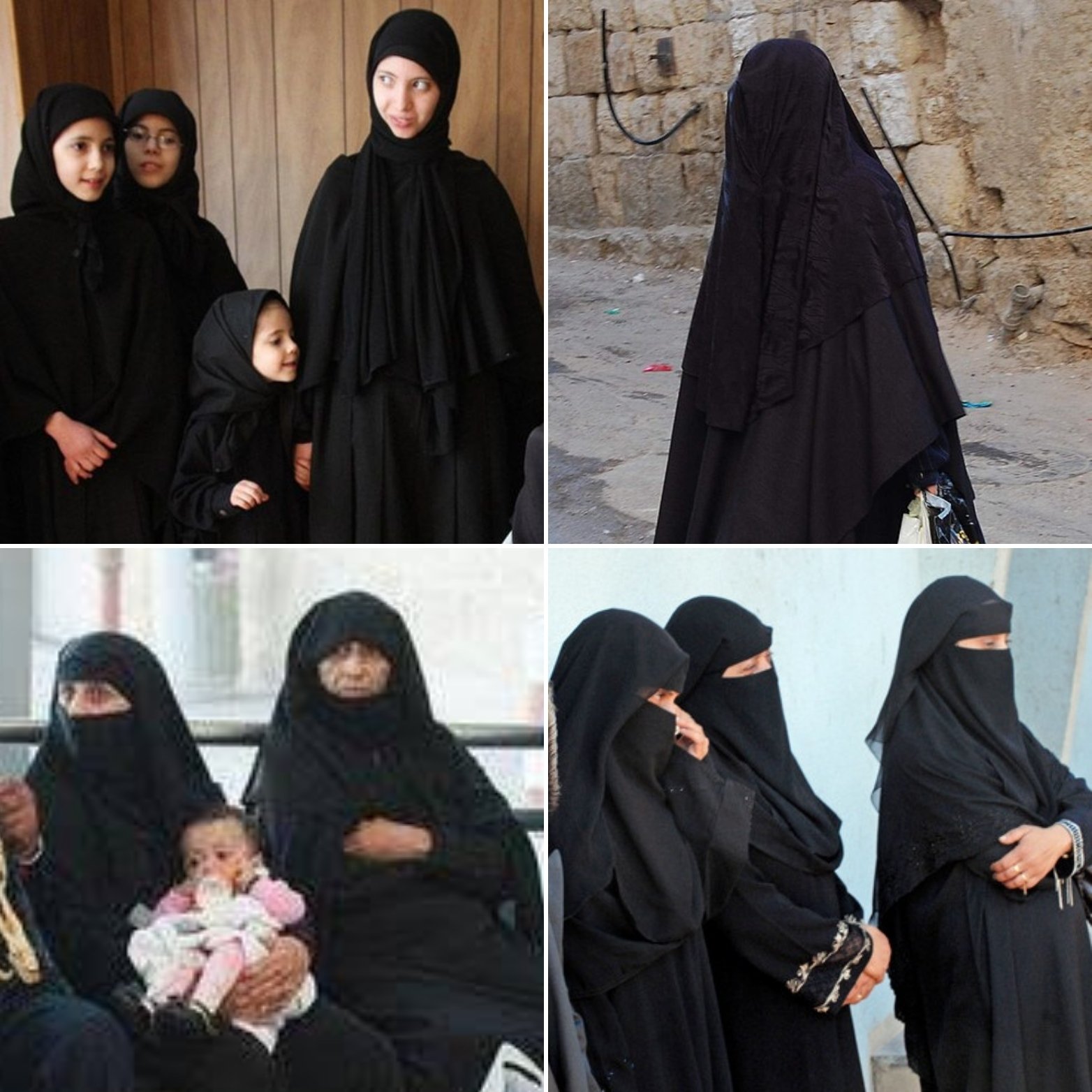 Jewish women in burqa Blank Meme Template