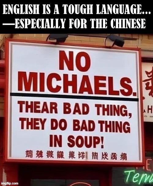 I think they are referring to ... minors? | image tagged in vince vance,language,translation,chinese,english,memes | made w/ Imgflip meme maker