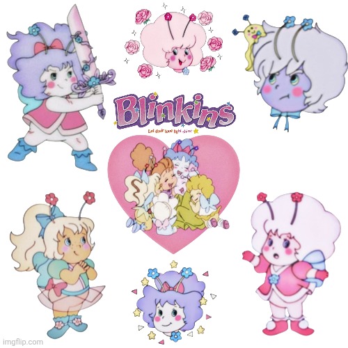 The Blinkins 1986 Characters stickers | image tagged in the blinkins | made w/ Imgflip meme maker