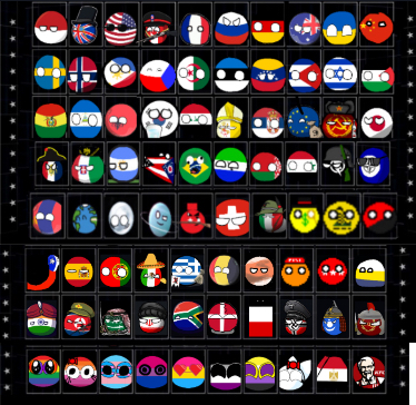 Ultimate Custom Night Countryballs Blank Meme Template