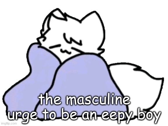 bk blanket | the masculine urge to be an eepy boy | image tagged in bk blanket | made w/ Imgflip meme maker