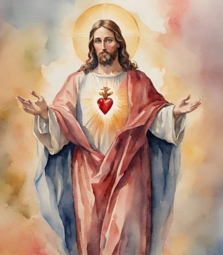 Sacred Heart of Jesus Blank Meme Template