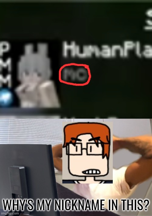 WHY'S MY NICKNAME IN THIS? | image tagged in my honest reaction | made w/ Imgflip meme maker