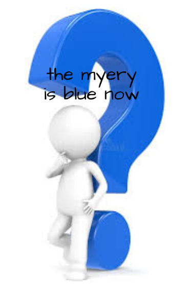 blue myery Blank Meme Template