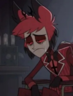 Alastor depressed Blank Meme Template
