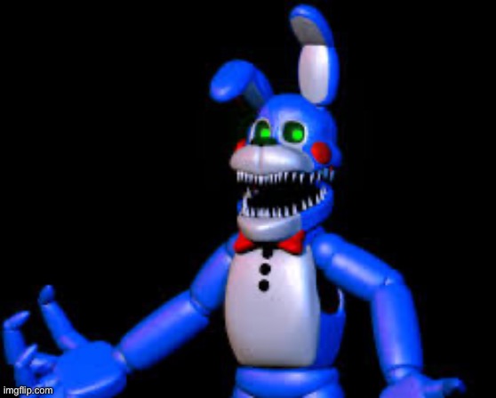 hear me out y’all | image tagged in fixed nightmare toy bonnie | made w/ Imgflip meme maker