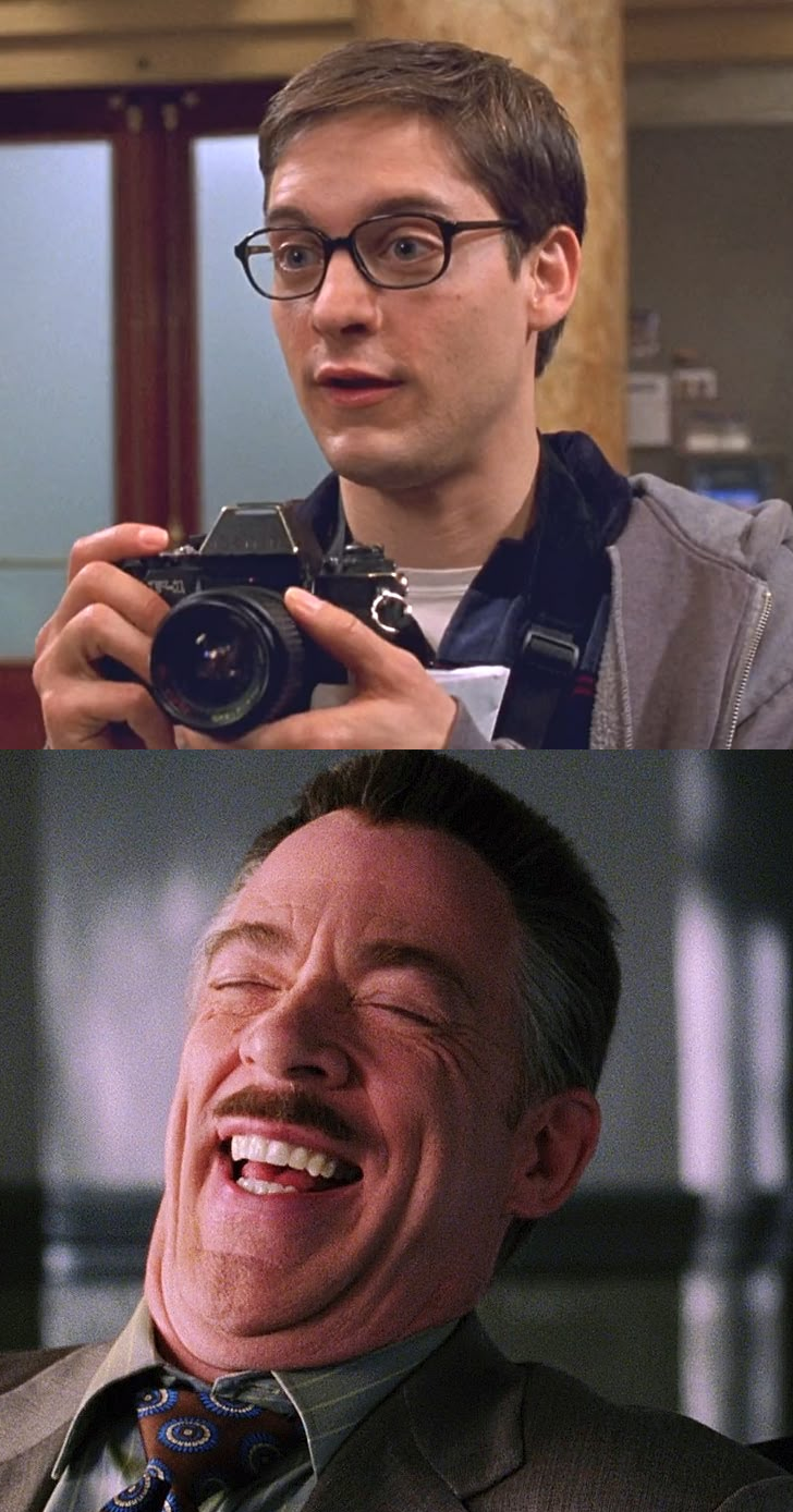 Peter Parker Camera Blank Meme Template
