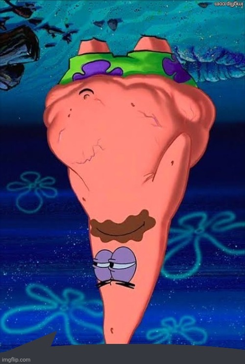 Patrick fatass | image tagged in patrick fatass | made w/ Imgflip meme maker