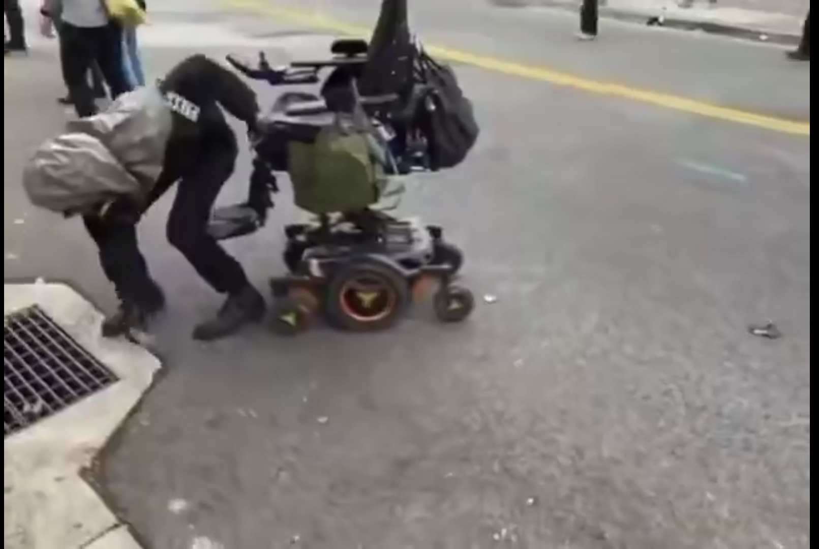 Abled ICE protestor Blank Meme Template