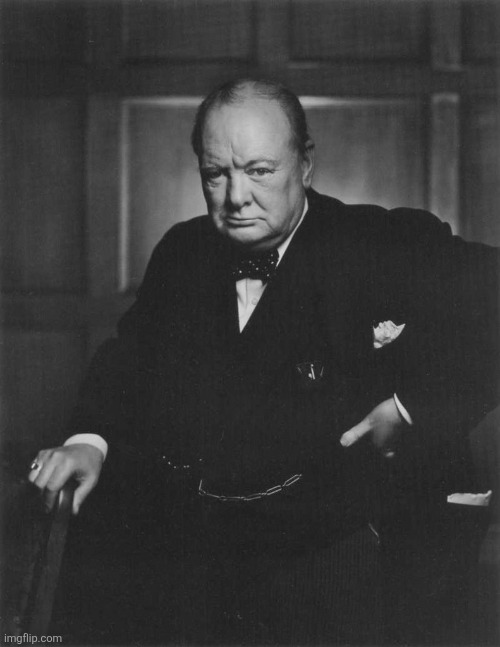 Ts frying me why does he look like a discord mod | image tagged in winston churchill | made w/ Imgflip meme maker