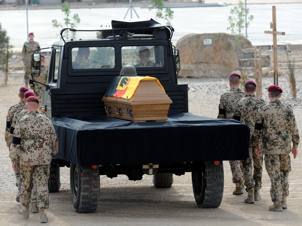 German soldiers fallen in Afghanistan for their American Allies Blank Meme Template