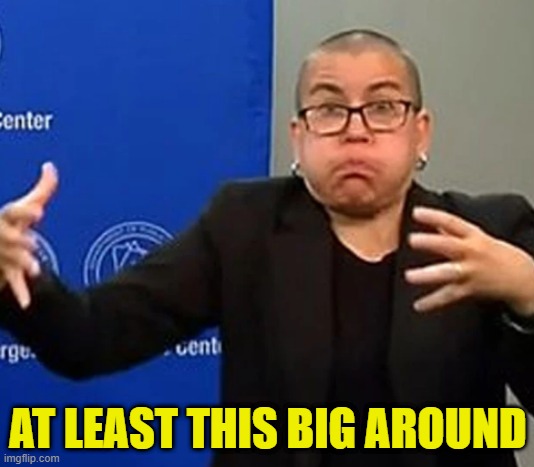 AT LEAST THIS BIG AROUND | made w/ Imgflip meme maker